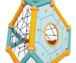 Kairn J6100 - colourful geometric steel and HPL climbing tower