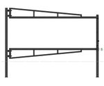 Height Restriction With Swing Barrier - steel access barrier for vehicles
