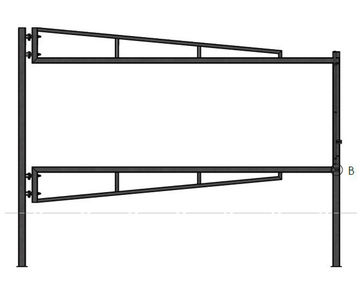 Height Restriction With Swing Barrier - steel access barrier for vehicles