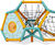 J6101 -  geometric steel and rope climbing frame 0