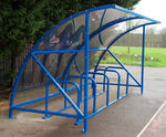 Standard Cycling Shelter - steel bike shelter for outdoor cycle parking