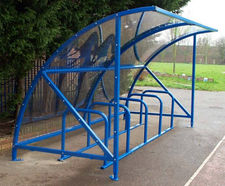 Standard Cycling Shelter - steel bike shelter for outdoor cycle parking