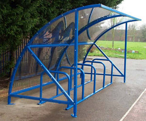Standard Cycling Shelter - steel bike shelter for outdoor cycle parking