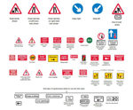 Street Work Temporary Signage - metal roadwork signs with frames