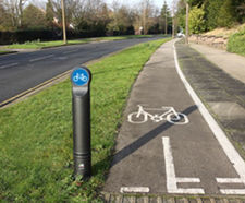 Linsign 150 - plastic traffic bollard for road safety and access control
