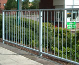 Pedestrian Guardrail - galvanized steel safety barrier for walkways - on this page