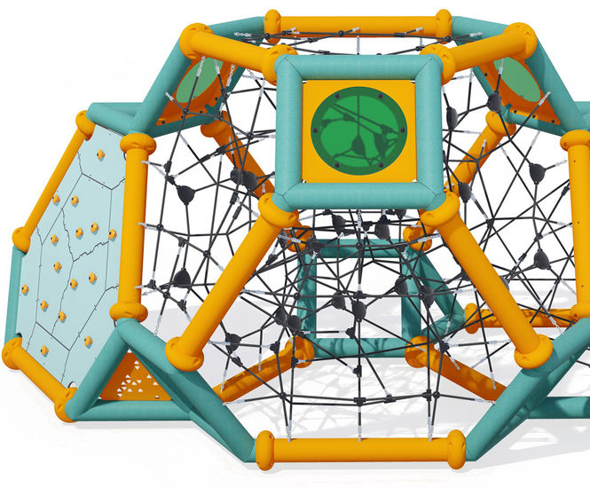 Kairn J6102 - outdoor climbing frame with rope tunnel