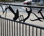 Bespoke Guardrail - custom metal safety railing for public walkways