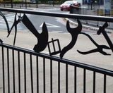 Bespoke Guardrail - custom metal safety railing for public walkways - on this page