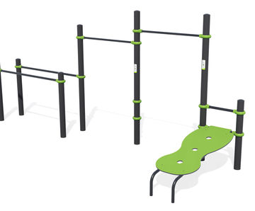 J5236 Parallel bars - outdoor calisthenics exercise station