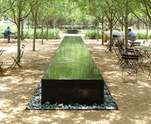 Water Block - aluminium outdoor water feature for gardens and patios