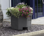 Pagoda Floor Planter - octagonal self-watering plant pot