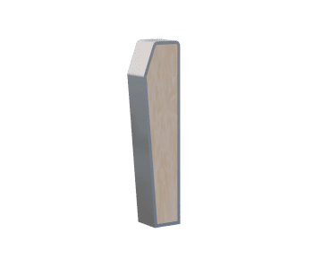 Fold - bespoke stainless steel and timber bollard