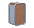Tubular - stainless steel and timber outdoor litter bin 0