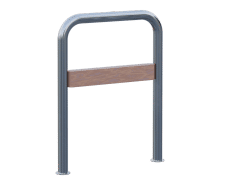 Tubular - stainless steel cycle stand and wood insert