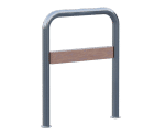 Tubular - stainless steel cycle stand and wood insert