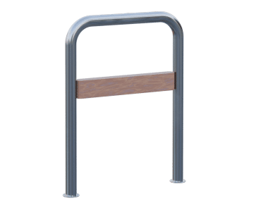 Tubular - stainless steel cycle stand and wood insert
