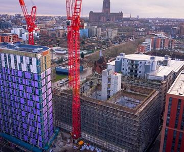 FP McCann Supplies & Installs Combined Lift Shaft & Stair Core, Heaps Mill