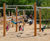Hexagonal Swing Special - timber playground swing for group play 1