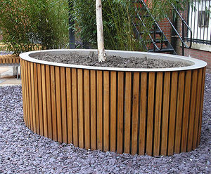 Bespoke hardwood planters