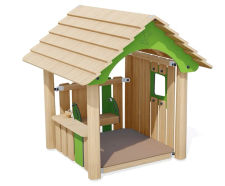J49259 City Cabin - Wooden playhouse hut for children