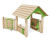 J49260 wooden playhouse hut with musical panel 1