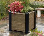 Tudor Premium Wooden Planter - outdoor timber garden plant pot
