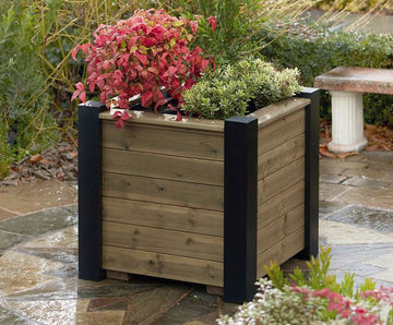 Tudor Premium Wooden Planter - outdoor timber garden plant pot