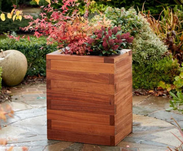 Blok Premium Joinery Grade Timber - large wooden planter for outdoor use