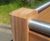 Stanton Planter - Iroko and steel outdoor planter 1