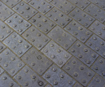 Tactile Paver Units - clay paving for accessible pedestrian crossings