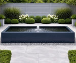 Rectangular Raised Pond - outdoor freestanding stone effect pond
