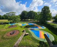 Design and build of rainbow-themed splash park - The Leys, Witney