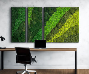 Preserved Moss Wall Art - real moss indoor wall decor for interiors
