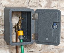 Tap Safe - outdoor lockable protective plastic tap cover