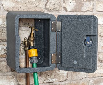 Tap Safe - outdoor lockable protective plastic tap cover