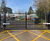 Bow top steel fencing for infant school, Surrey 2