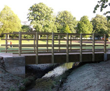 Timber Kit Bridges - flat pack timber pedestrian bridge for small streams