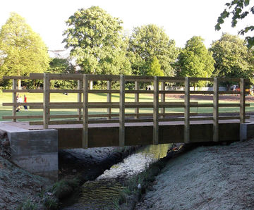 Timber Kit Bridges - flat pack timber pedestrian bridge for small streams