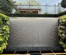 AquaVeil Water Wall - handmade stainless steel indoor/outdoor water feature