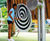 Rotating Disc: Spiral - outdoor metal spinning sensory playground toy 2