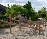 Climbing Structure 08 - timber play climbing frame for public spaces - on this page