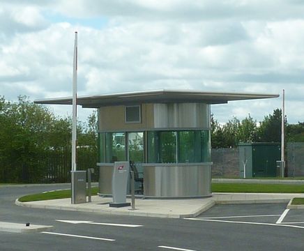 Custom-built information booths and security kiosks