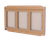 Triple Door Legacy Noticeboard - hardwood lockable noticeboard 1
