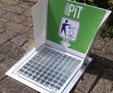 DropPit Classic Cigarette Bin - galvanised steel ground level bin - on this page