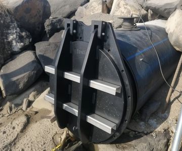 ACO Q-Flap Valve - hdpe valve for flood outfall control