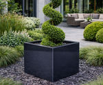 Powder Coated Steel Cube - Zintec steel planter for gardens and patios