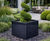Powder Coated Steel Cube - Zintec steel planter for gardens and patios 0