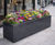 Powder Coated Steel Trough - rectangular Zintec steel planter 0