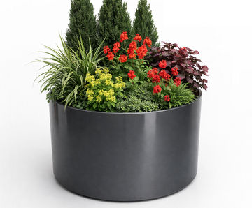 Powder Coated Steel Bottomless Tube planters - for root establishment